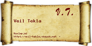 Veil Tekla névjegykártya